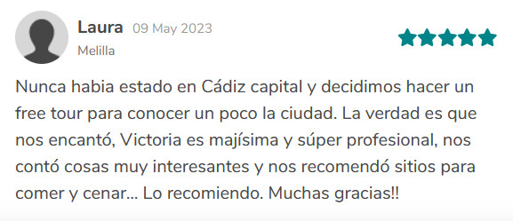 opinion reseña tour cadiz historico free guia oficial acreditada ruta paseo