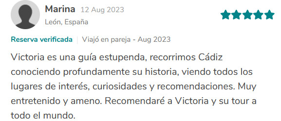 opinion reseña tour cadiz historico free guia oficial acreditada ruta paseo