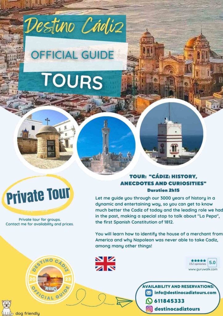 Tour Privado Destino Cádiz HIstoria Ruta Paseo Turismo Atardecer Puesta de sol Caleta Guía Oficial